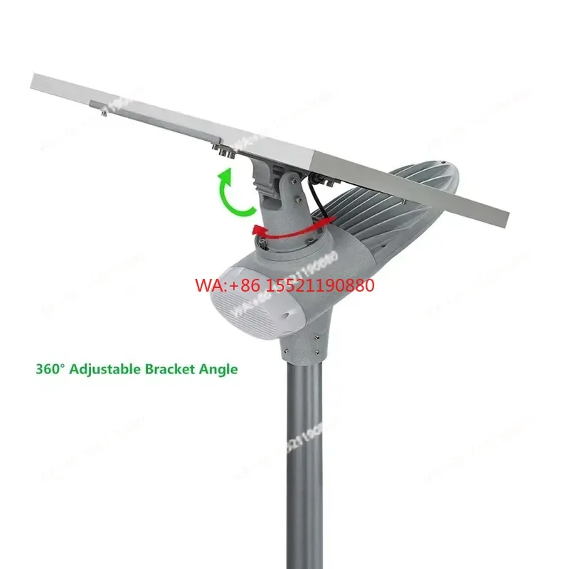 wmwmnu for JKC High Brightness Solar Street Light IP65 Waterproof 10000lm Led Street Lamp Outdoor Garden Road Lighting