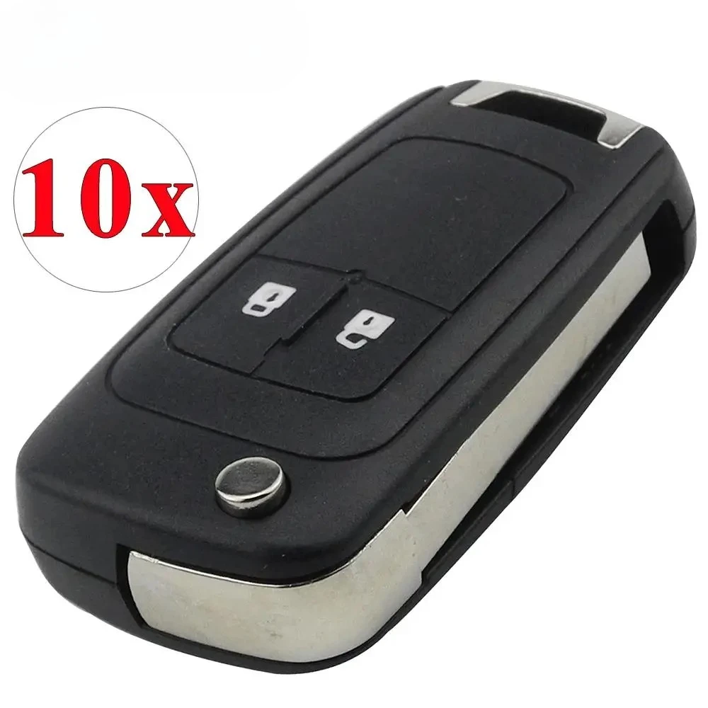 

10 шт./лот 2/3/5 кнопок чехол для пульта дистанционного управления, откидной складной чехол для ключа, заготовка для Chevrolet Lova Sail Aveo Cruze, замена