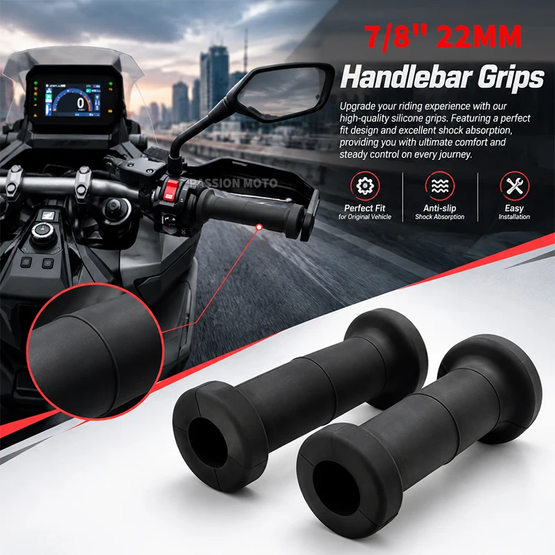22MM Motorcycle Handlebar Motorbike Grips For Honda ADV350 X-ADV750 NSS750 CRF1100L Africa Twin XL750 Transalp PCX160 PCX125