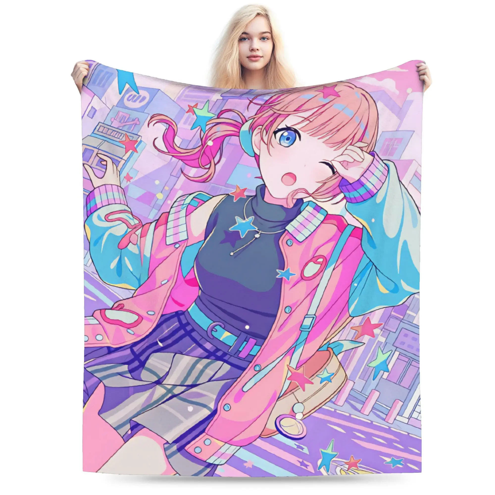 Super Warm Blanket Girls Boys Picnic Project Sekais Bedding Throws  Flannel Bedspread For Bedroom Comfortable Sofa Bed Cover