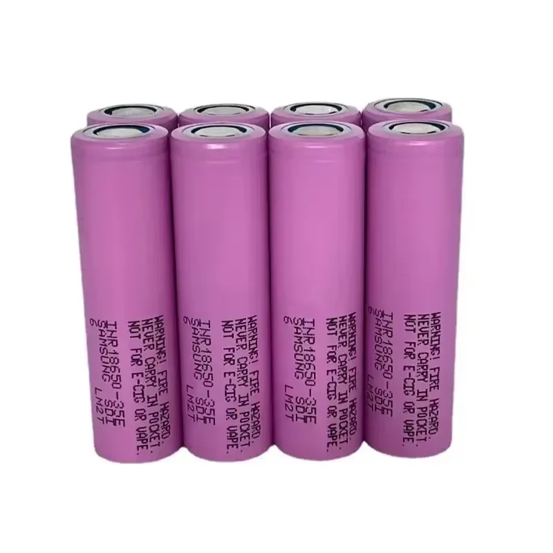 New 18650 Battery 3.7V Rechargeable 35E 25A Discharge 3500mAh High Power 18650 Lithium Ion for Screwdriver Flashlight Battery