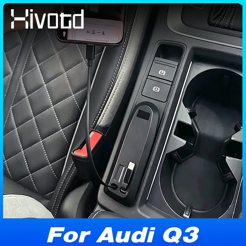 

Car Cigarette Lighter Usb Pd Charger Hub 12V Multiport Power Splitter Socket Adapter Auto Interior Parts For Audi Q3 2019-2026