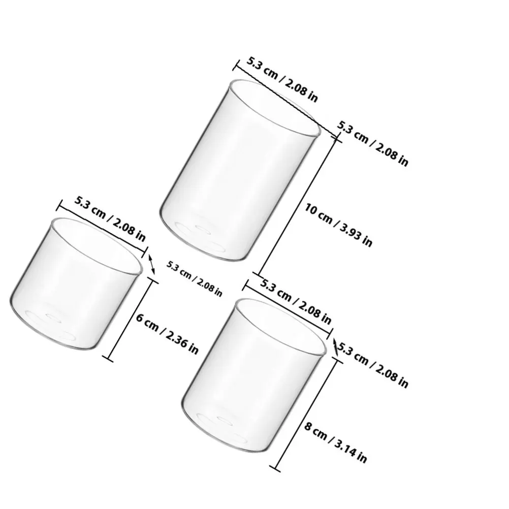 3Pcs Delicate Glass Cup Hollow Tealight Container for Tea Candles Light Source Candles Banquet Scene Layout Romantic view 6