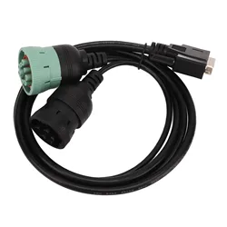 DB15 to 6P J1708 9p J1939 Diagnostic Adapter Cable 402048 Plug and Play High Flexibility for Truck