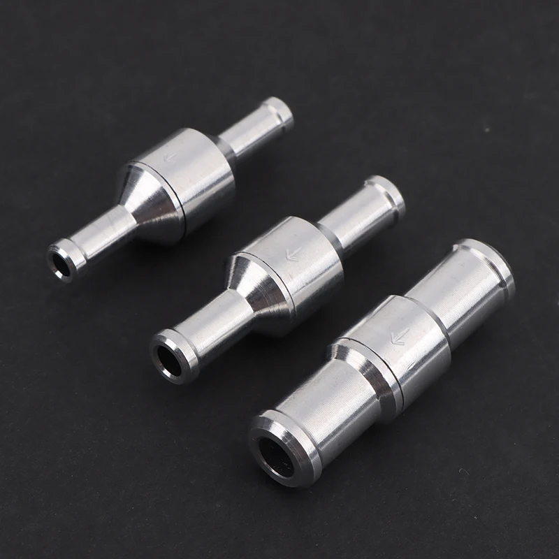 Fuel Non Return Check Valve Petrol Diesel For Car Automobile Oil Water Pumps 6-12mm Aluminium Alloy One Way Check Valve