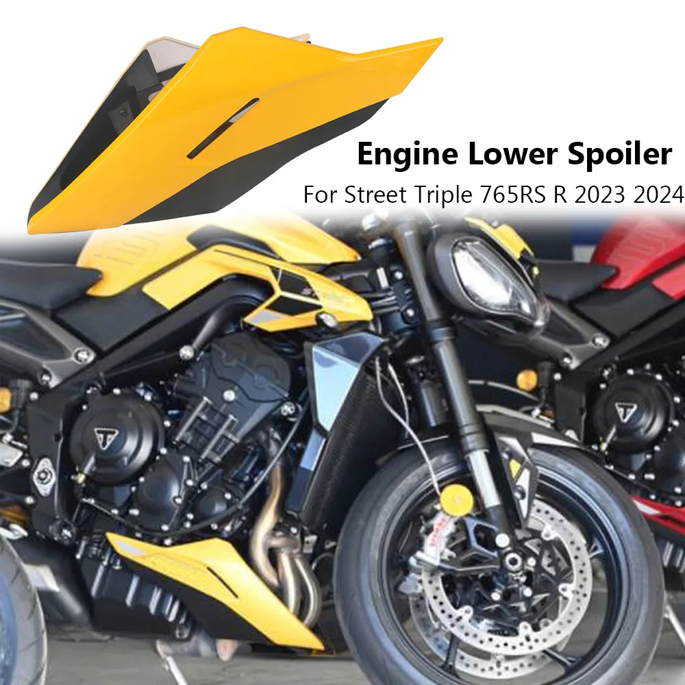 New Motorcycle Engine Lower Spoiler Body Fairing Protector Guard Chassis Shield For Street Triple 765 RS R 765RS 765R 2023 2024