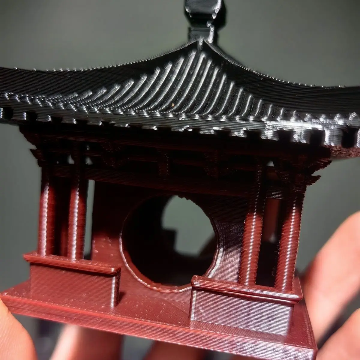 3D Printing Suzhou Garden Ancient Architectural Model Plastics Small Ornament Chinese Zen Landscape Micro Landscape Bonsai ZD481 view 6