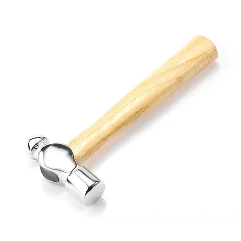 Wooden Handle Round Hammer Home Installation Small Hammer Walnut Hammer 0.25P Woodworking Hammer Mini Hammer Hand Tools