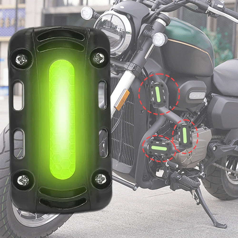 Motorcycle Bumper Reflective Blocks Crash Protection Universal Anti-Scratch Plastic Pads for Honda Suzuki BMW R1200GS/ADV KTM