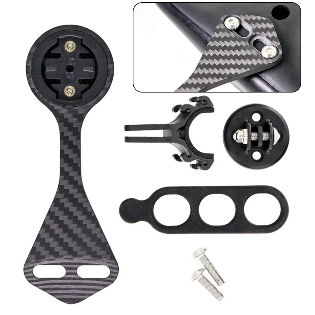 

Bicycle Computer Holder Fits For For Garmin Devices Lightweight Carbon Design Supporting Camera Attachments Easily