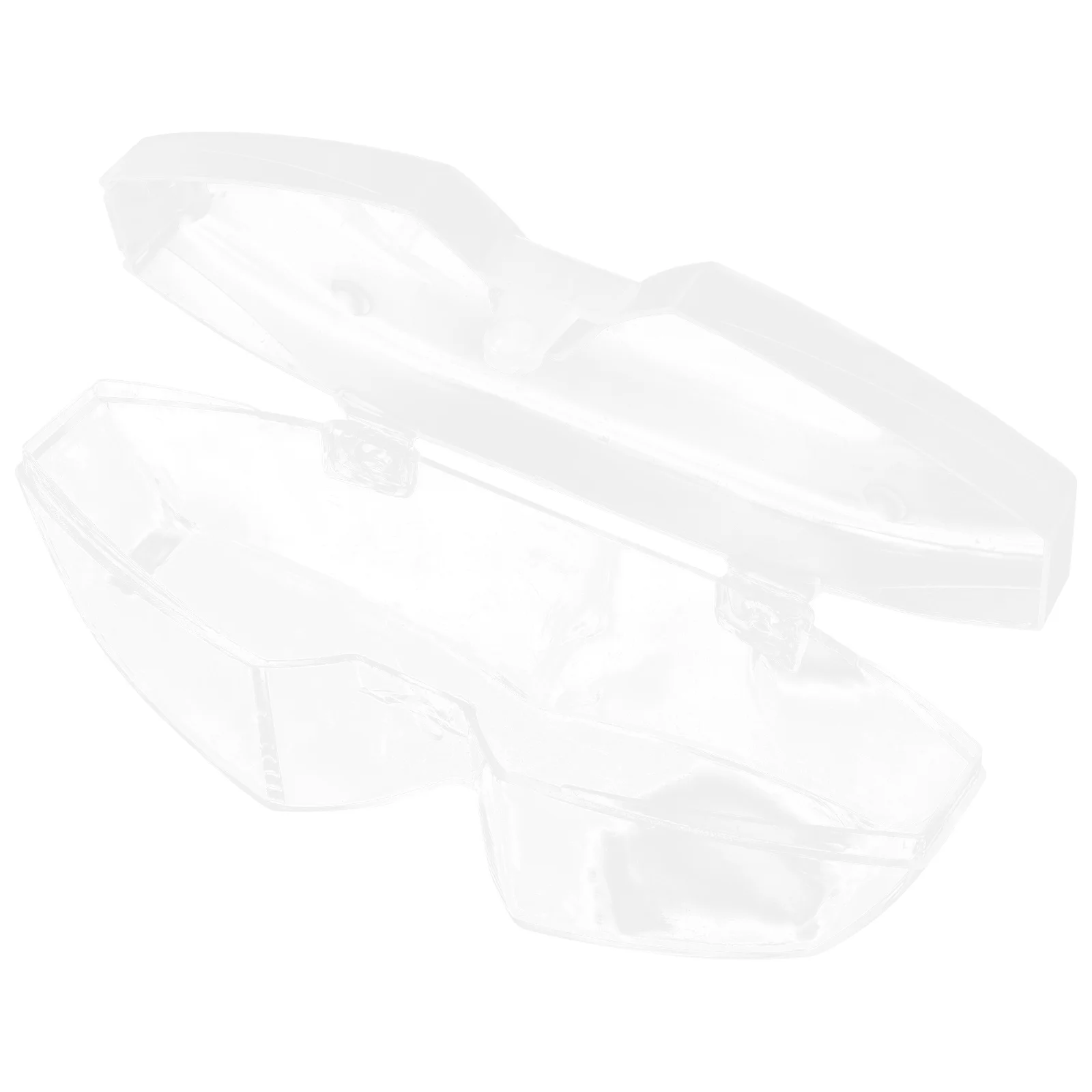 Clear Swim Goggle Case Lightweight Plastic Storage Box Waterproof Goggle Container Portable Eyewear Protector for Swimming