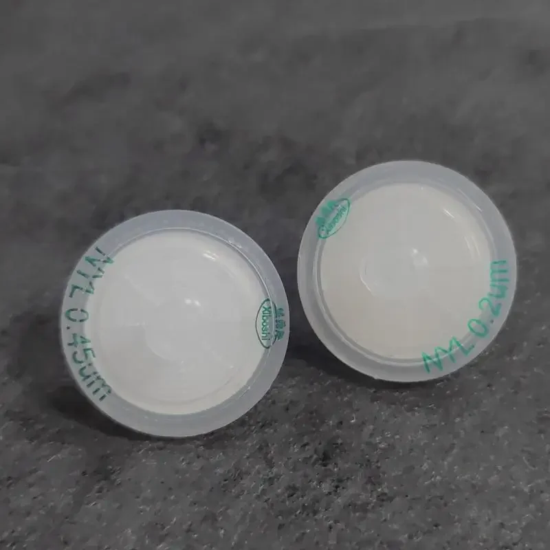20pcs 13mm 25mm Disposable Micro Sample Syringe Filter with Nylon/PTFE Membrane Lab Liquid Chromatography or Ion Chromatograph