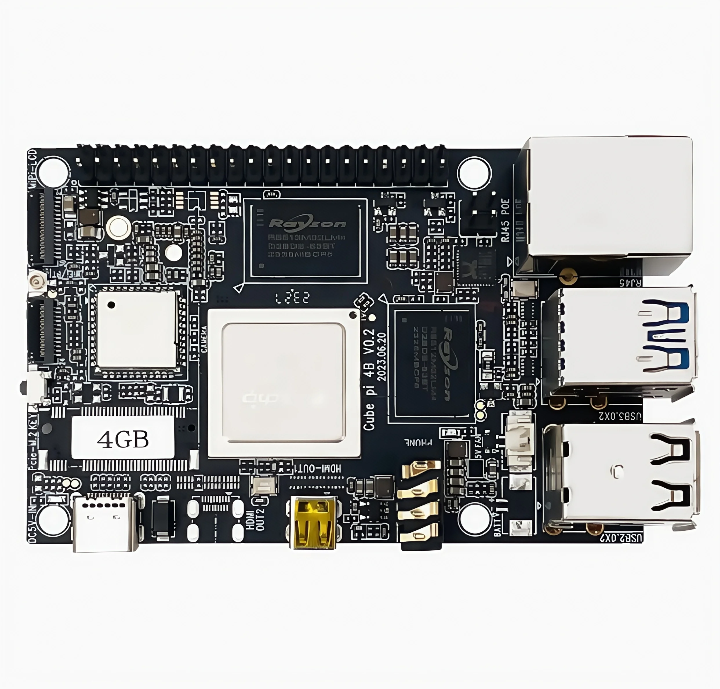 NYWuKong Pi 4B IoT-Entwicklungsboard Kompatibel mit Raspberry Pi 3B Sechs-Kern-Gigabit-ARM-Entwicklungsboard
