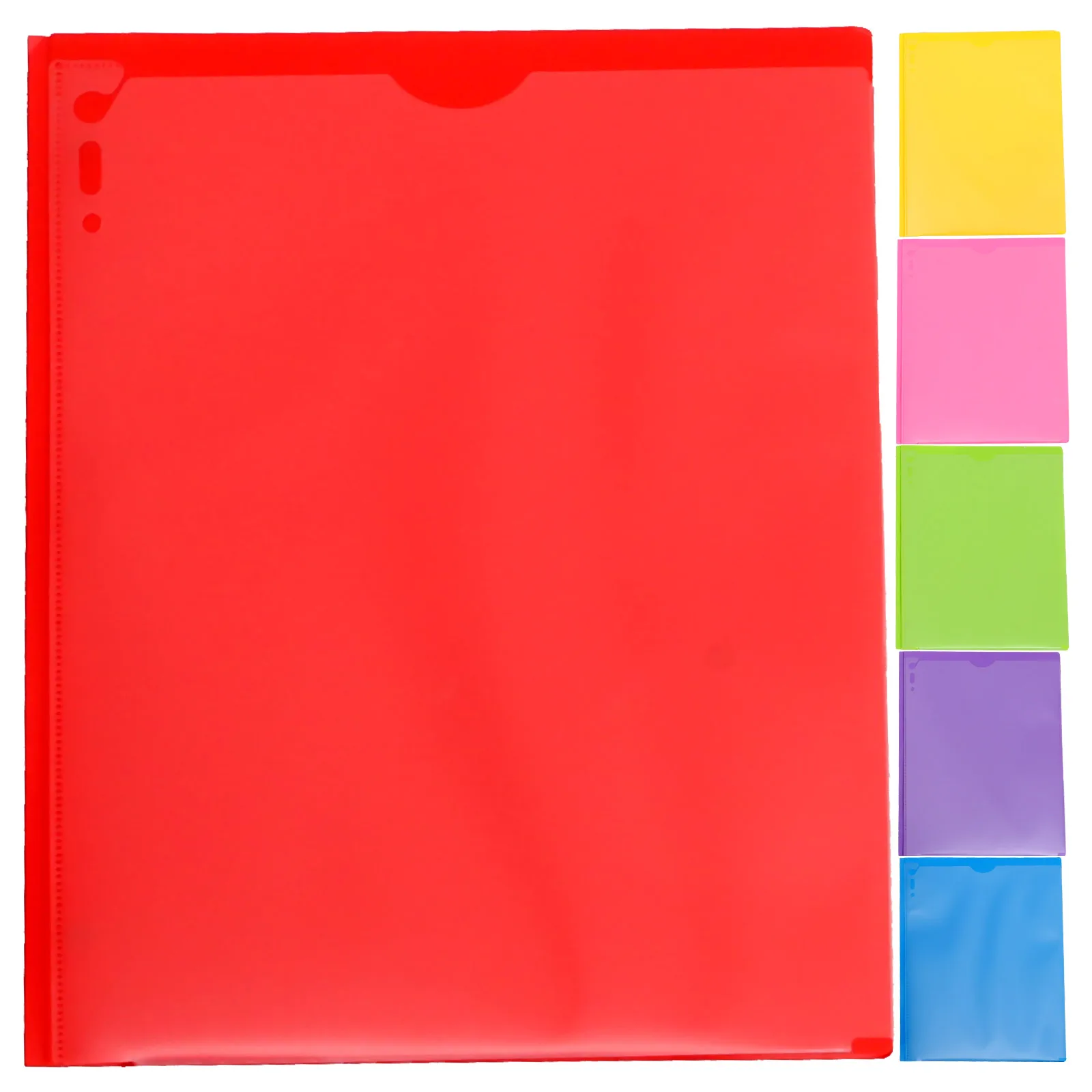 

6 Pcs Side Pocket Folder Office Binder Folders Stationery Supplies Legal Size File