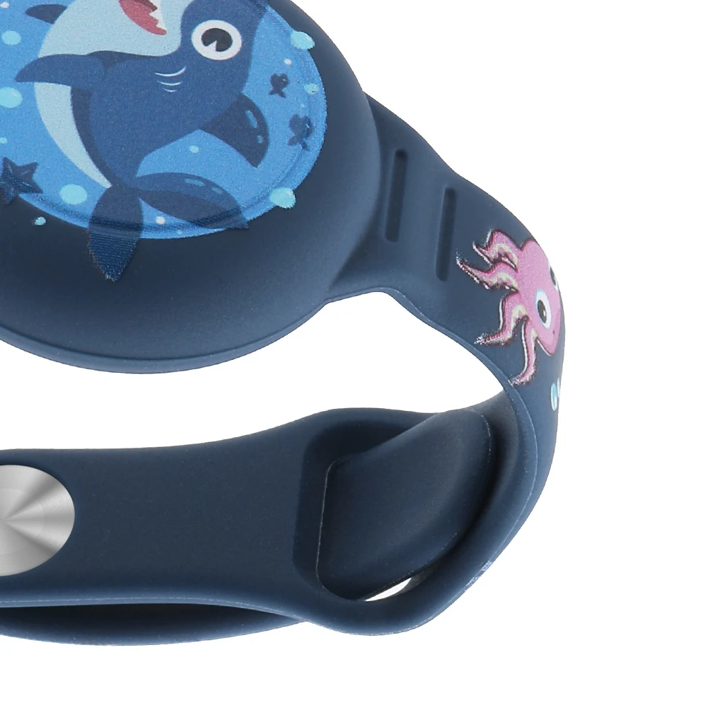 Cute Bracelet Waterproof Cartoon Wristband Silicone Lightweight GPS Tracker Holder for AirTag