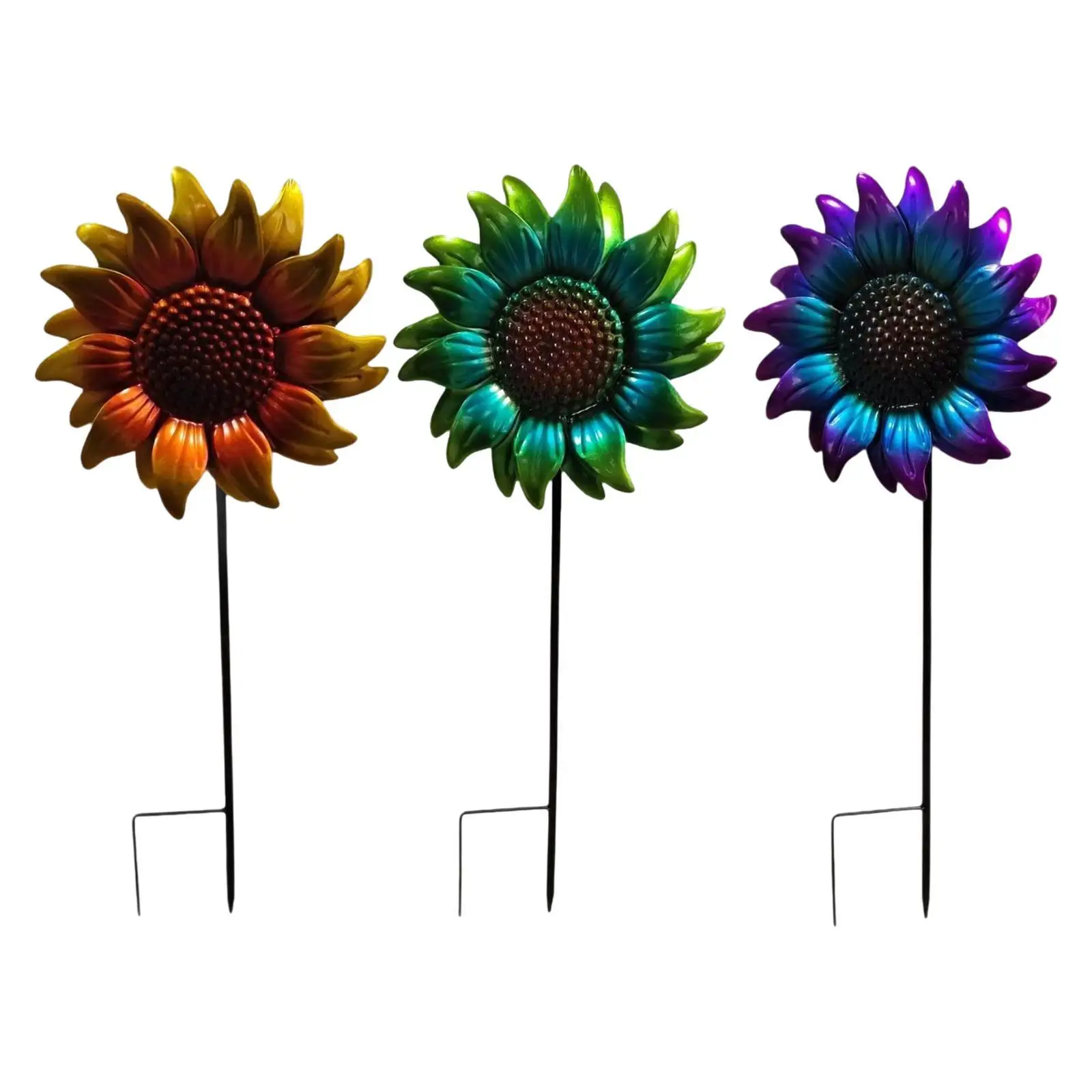 

Садовый кол подсолнечника, садовый декор для улицы, портативный стильный деревенский весенний