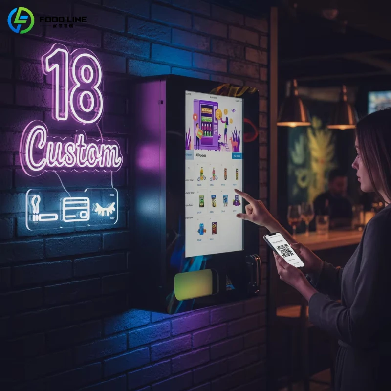 Customized Cigarette Vending Machine Face Recognition Age Limit System Full Automatic Cigar Vending Machine Adult Sales Device