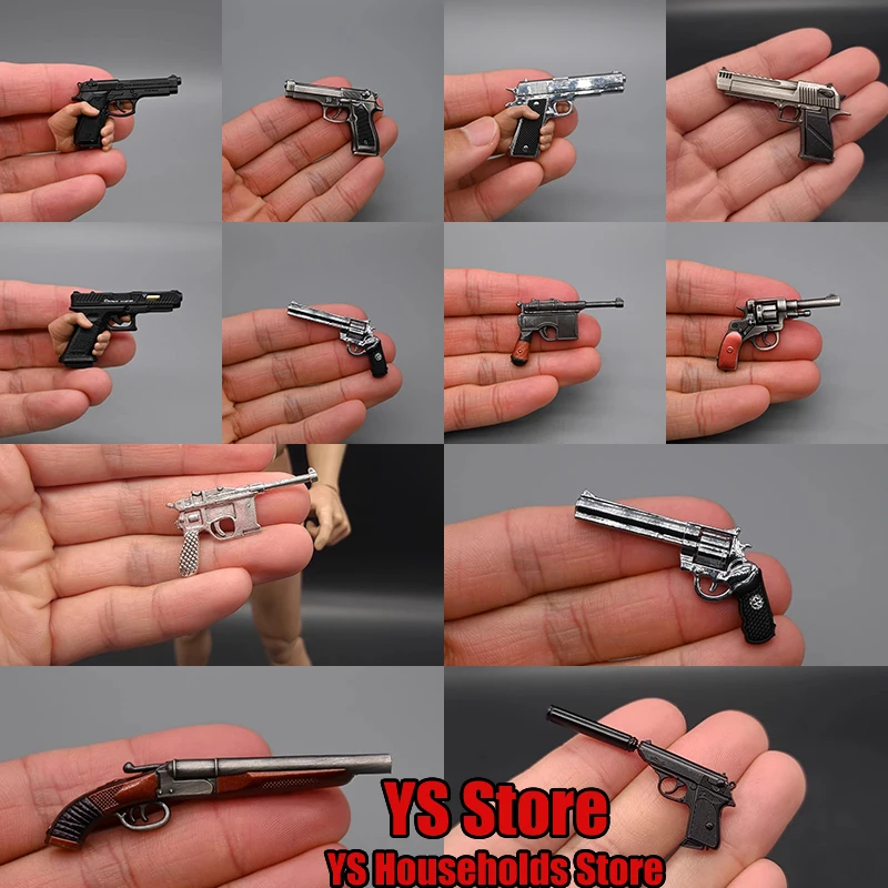 

1/6 военный солдат, мини статический пустынный орел P92, левое колесо, модель пистолета, игрушки, аксессуар для 12 дюймов, экшн-фигурка, украшение для сцены