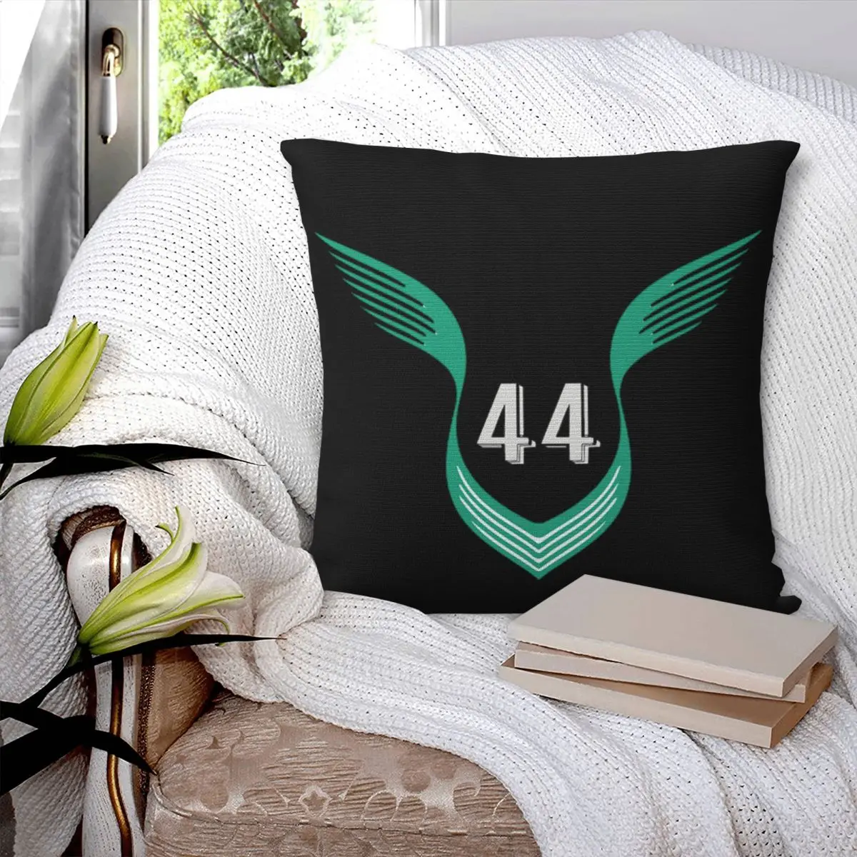 Lewis Hamilton 44 - F1 Square Pillowcase Pillow Cover Polyester Cushion Zip Decorative Comfort Throw Pillow for Home Sofa