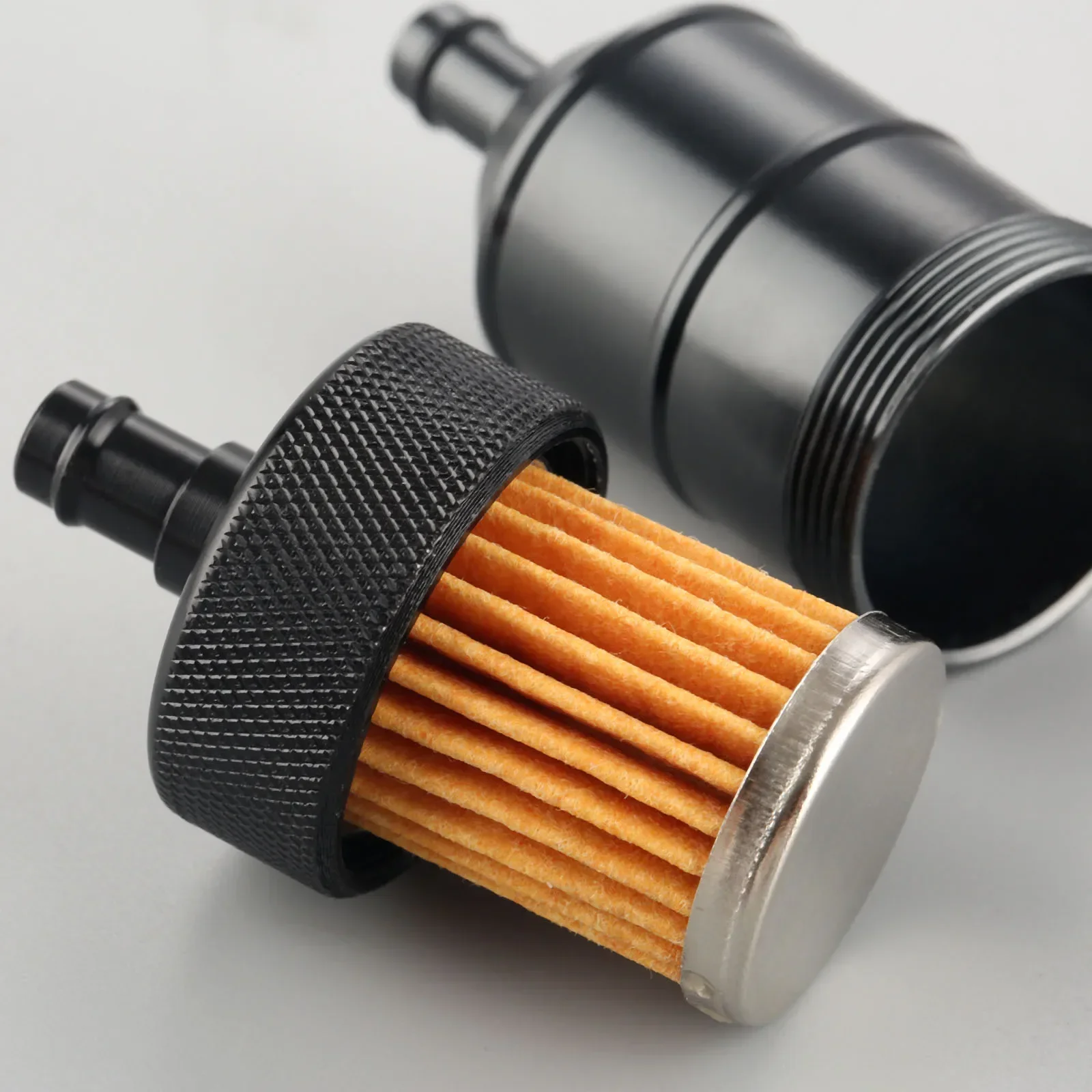 Evrensel 8mm 5/16 \'\'motosiklet yakit filtresi araba benzin dizel Inline motosiklet scooter krom alüminyum yakit filtresi s 5 renk