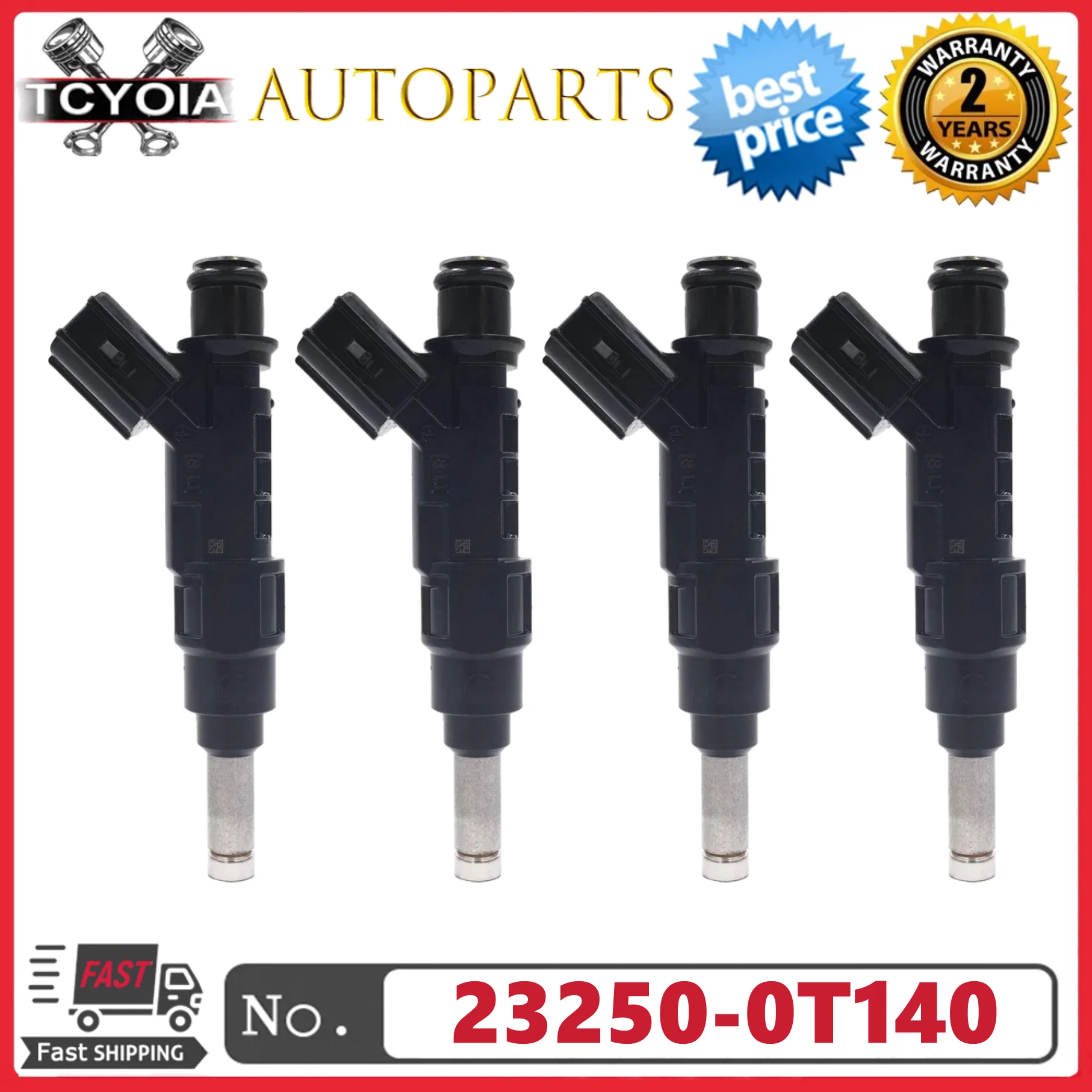 

4 шт./компл. топливных форсунок 23250-0T140 232500T140 23209-0T140 232090T140 для Toyota 1ZR 2ZR 3ZR 4ZR