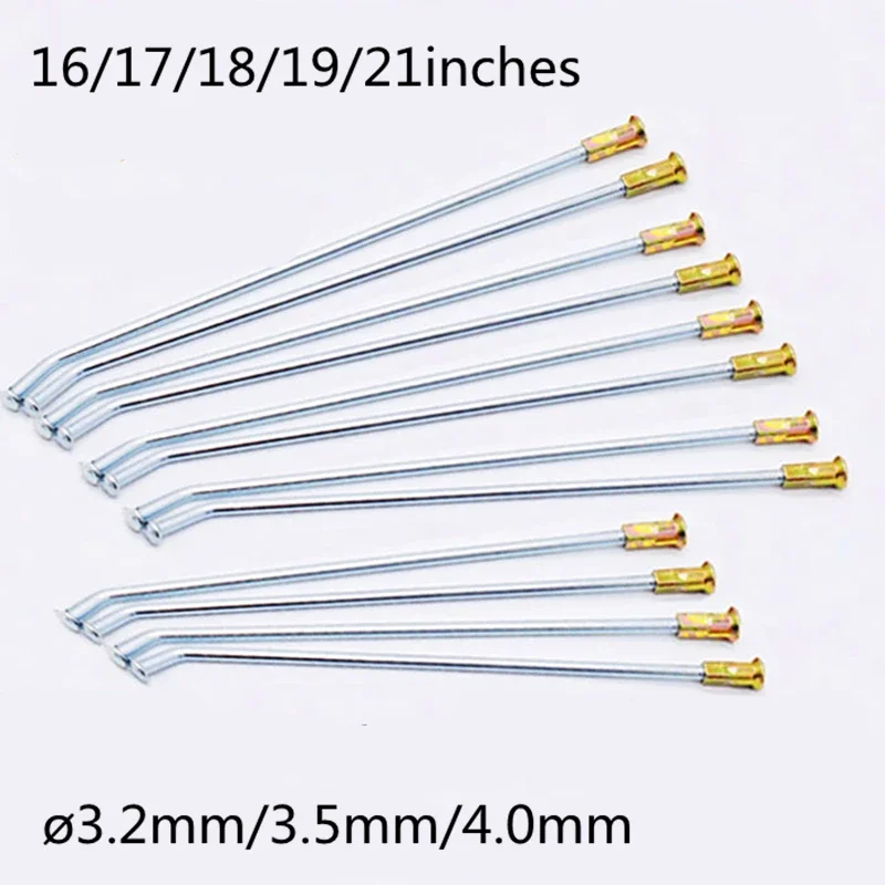 

16/17/18/19/21inches motorcycle spoke diameter 3.2mm/3.5mm/4.0mm bicycle spoke off-road motorcycle spoke 36pcs/lot