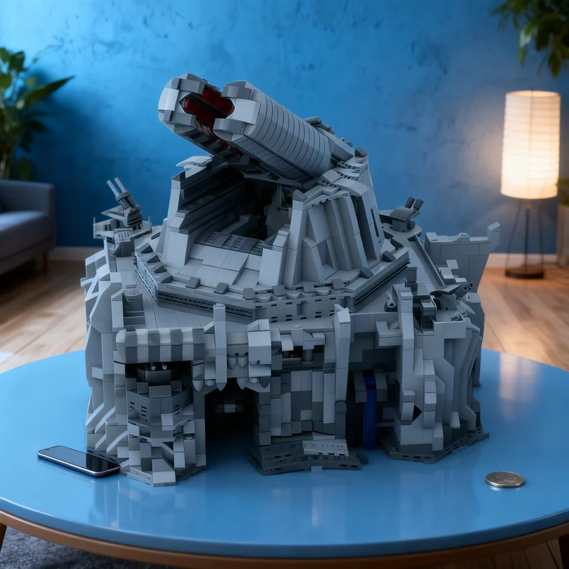 

5690 деталей MOC: Модель планетарной пушки Star Battle, конструктор, креативный подарок, коллекционный декор, премиум-класс для детей и взрослых, для рабочего стола