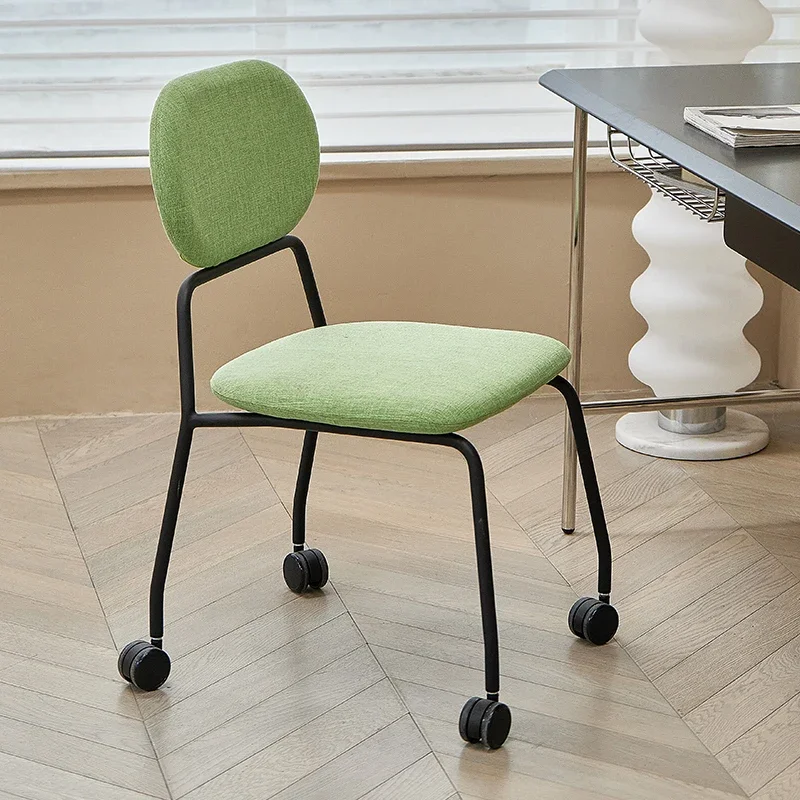 ZLazy Space Chair Nordic Computer Bedroom Home Desk Wheeled Removable Chair Staff Office Single Cadeira Escritorio FurnitureZ