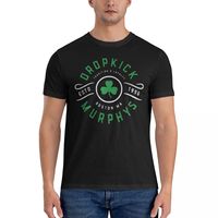 Men T-Shirt Rock Band Leisure Pure Cotton Tees Short Sleeve Dropkick Murphys T Shirts O Neck Clothing 4XL 5XL