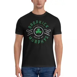 Men T-Shirt Rock Band Leisure Pure Cotton Tees Short Sleeve Dropkick Murphys T Shirts O Neck Clothing 4XL 5XL