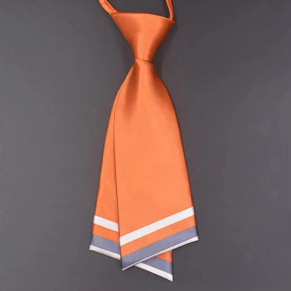 Simple Stripe Small Necktie Suit Gravatas Double-layer Children Tie Lazy Ties Business Ties School Uniform Tie Photograph Props