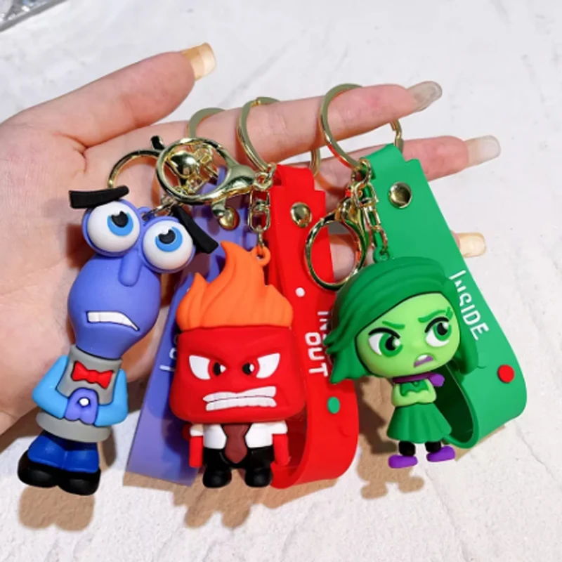 MINISO-Porte-clés de l'animation de dessin animé Disney, porte-clés mignon de l'équipe d'agent Beaumont, pendentif de sac pour les couples, petit cadeau