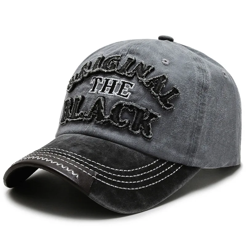 Retro Letter Embroidery Baseball Caps Spring Summer Men Women Cotton Adjustable Casual Hat Hip Hop Streetwear Sun Hats y2k hat