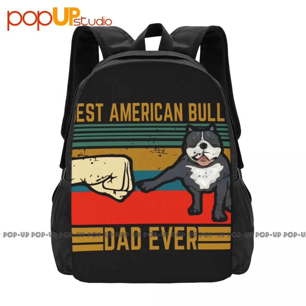 Best American Bully Dad Ever Bully Dog Lovers Backpack Large Capacity Newest Swimming Sports Bag Large Capacity