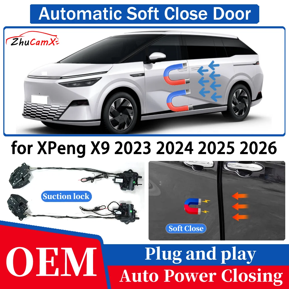 ل XPeng X9 2023 2024 2025 2026 OEM سيارة التلقائي لينة إغلاق الباب طقم شفط كهربائي السيارات نظام إغلاق الطاقة التوصيل والتشغيل #1