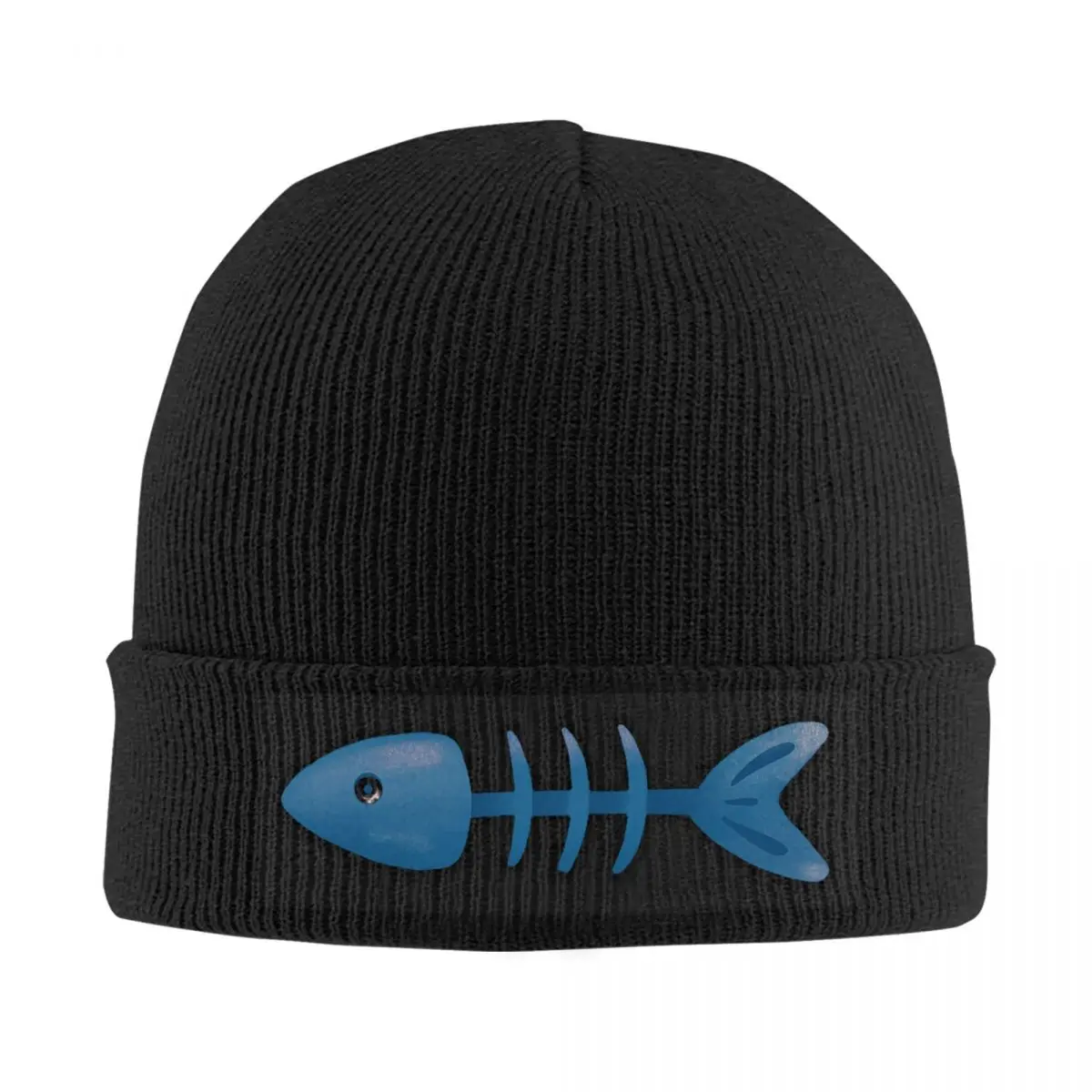 Poor Fish Warm Knitted Cap Hip Hop Bonnet Hat Autumn Winter Outdoor Beanies Hats for Men Women Adult