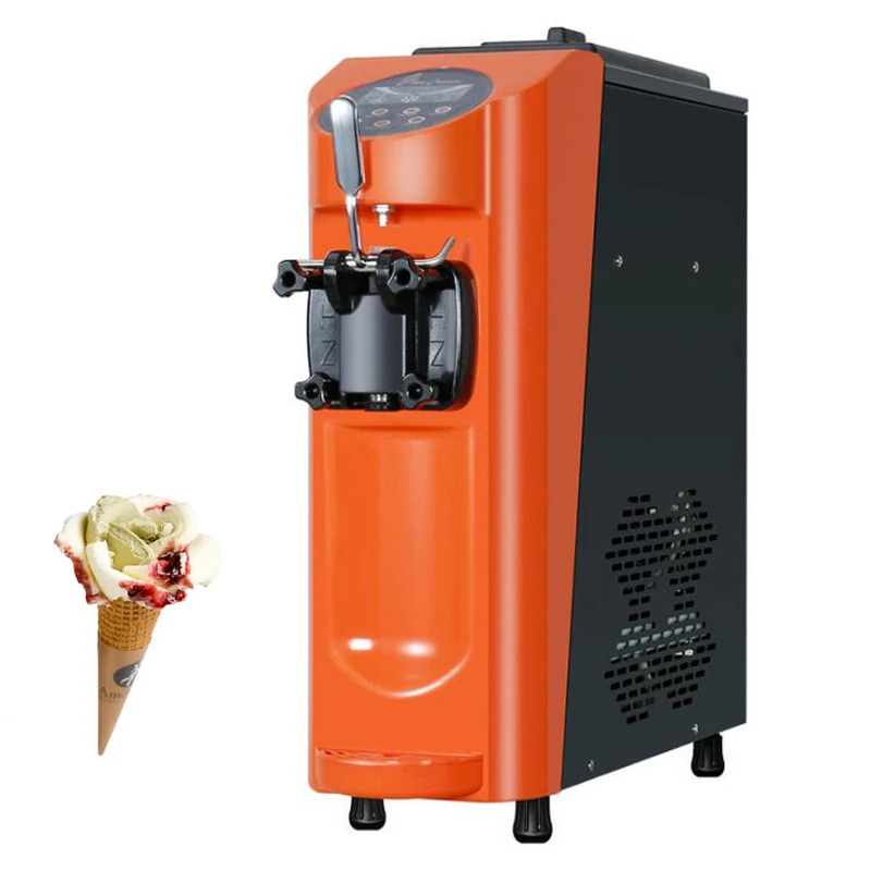 Home Soft Ice Cream Machine Color Screen Ice Cream Maker Single Head Yogurt Maker Kitchen Appliances 1KW