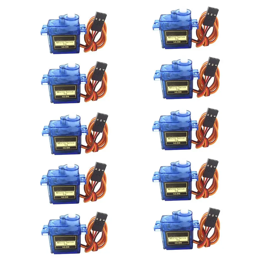 5/10/20pcs SG90 plastic Gear Servo 180-360 Degrees Suitable for Vehicle Helicopter Car Truck Buggy Robot Air Plane