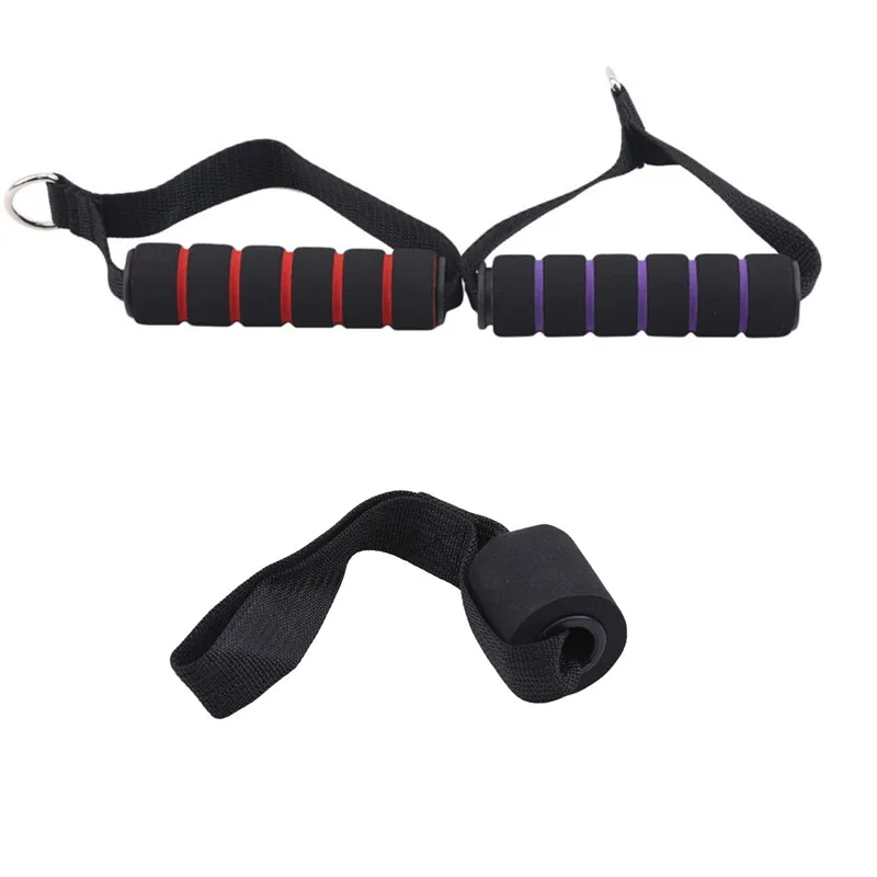 Resistance Bands Handle Bar Attachment Station Fitness Pulley Strap Exercise Home Gym Training Accessories Workout Equipments