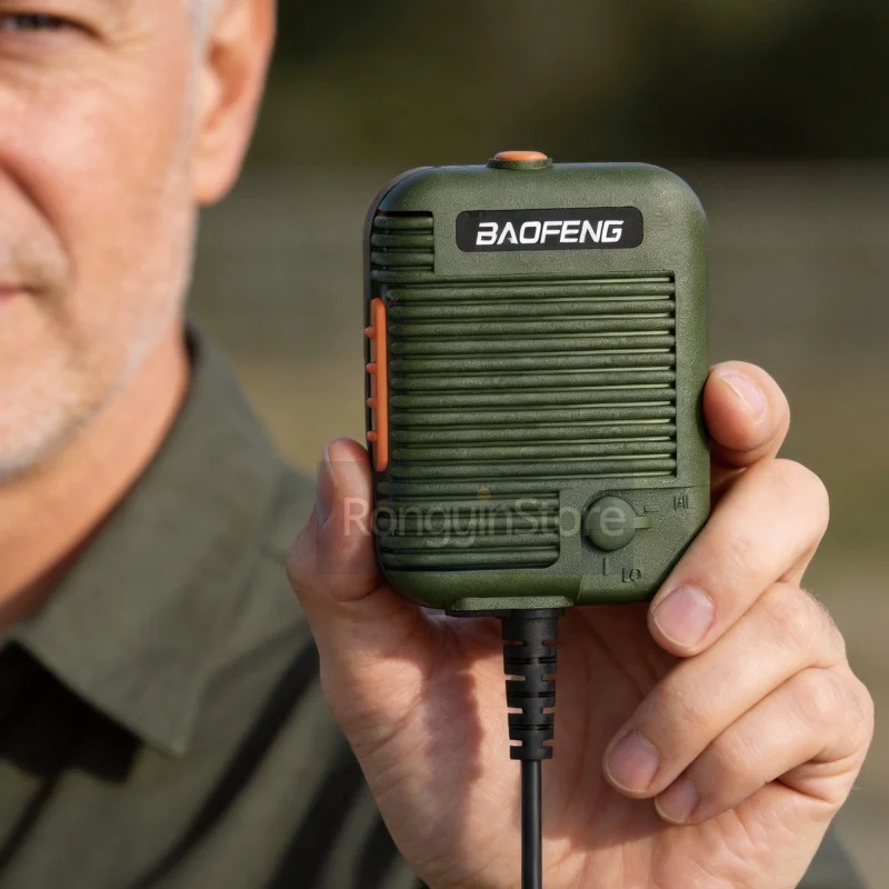 Baofeng AR-152 Mic Walkie Talkie 1701A Microphone PTT Radio DM-32 Speaker Keenwood 2-Pin Type Handheld Mic For UV-K6 UVK5 K Plug view 3