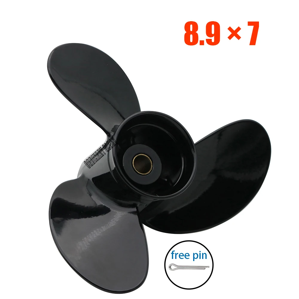 

Propeller 8.9x7 Fit Tohatsu Mercury Outboard Engines 8HP 9.8HP MFS8/9.8 NSF8/9.8 9.9HP 12 Tooth Splines 3B2B64514-1