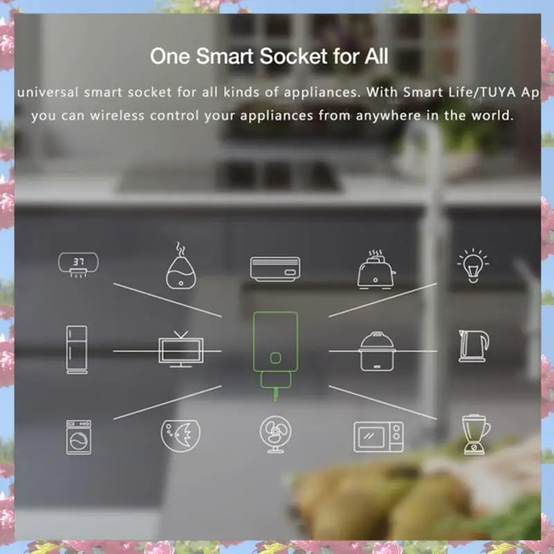 Top Sale Wifi Intelligent Dual Socket Smart Dual Socket EU Adapter Tuya Smart Life Monitoring Power Outlets EU Plug