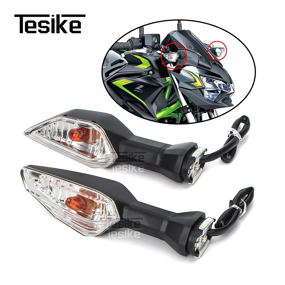 Turn Signals For KAWASAKI NINJA ZX6R 400 250 125 Z650 Z400 Z250 Z125 Z900 VERSYS X 300 Flashing Blinker Motorcycle Accessories