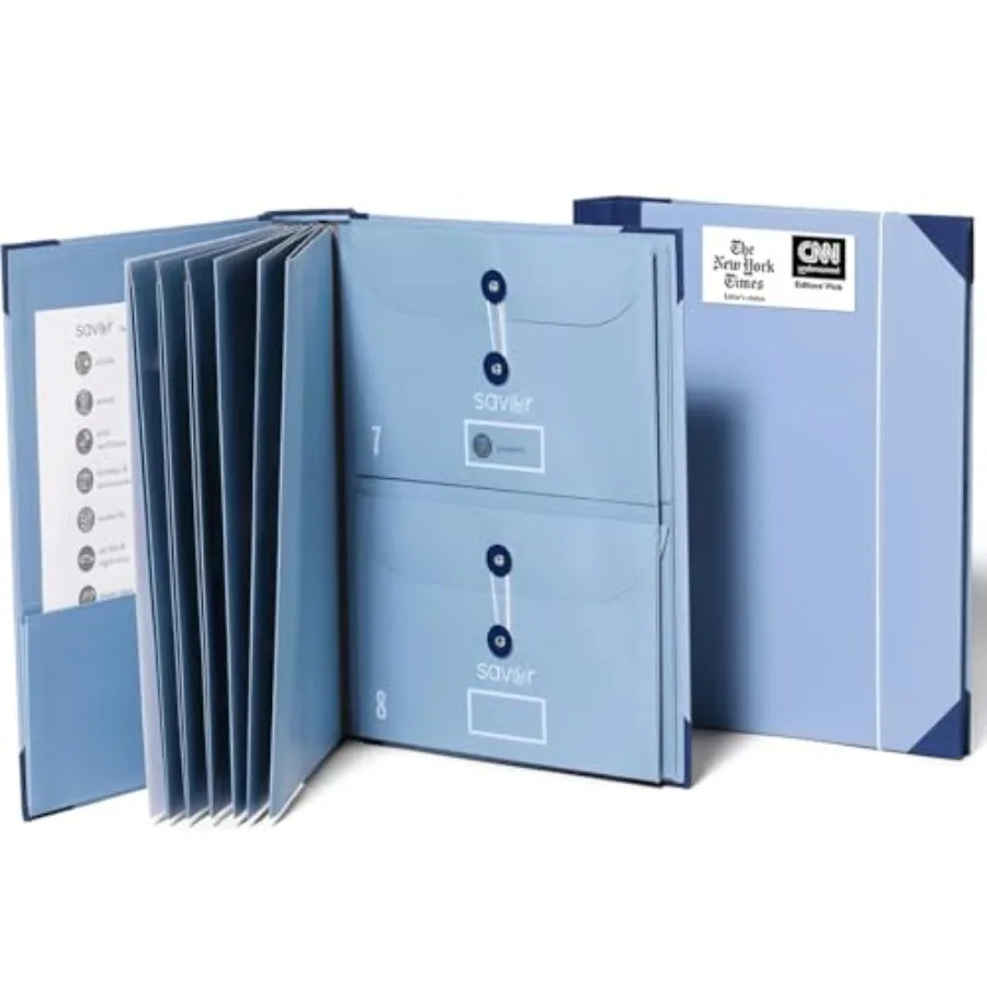 

The Folio® Important by Binder with Guided Labels, Acid-Free File Folder Organizer with 10 Pockets, Document Holder for Home Re