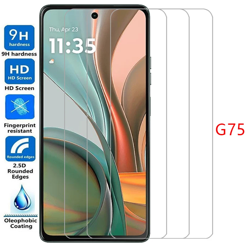 screen protector for motorola moto g75 protective tempered glass on motorolag75 motog75 g 75 75g phone film glas mot g75glass