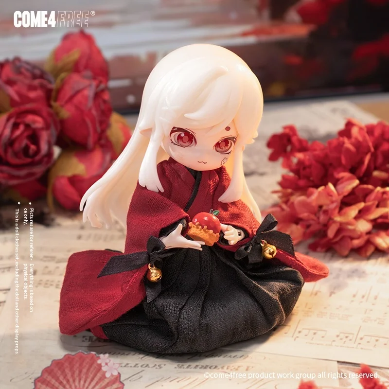 Come4free 디저트 시리즈 체리 무스 12인치 OB11 BJD 인형 치마만 인형 옷 액세서리 인형 미포함