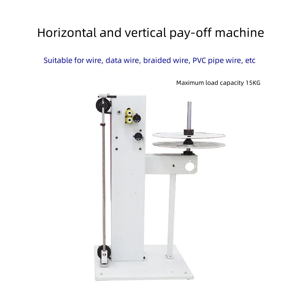 Full Automatic Wire Coil Tension Pay Off Machine Cable Pre Feeder Machine 15KG Spool Reel Wire Feeder