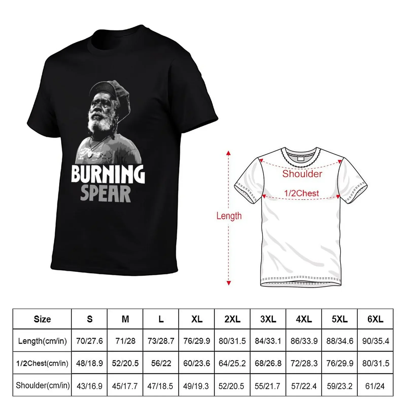 BURNING SPEAR T-Shirt tees quick drying hippie clothes street wear workout shirts for men