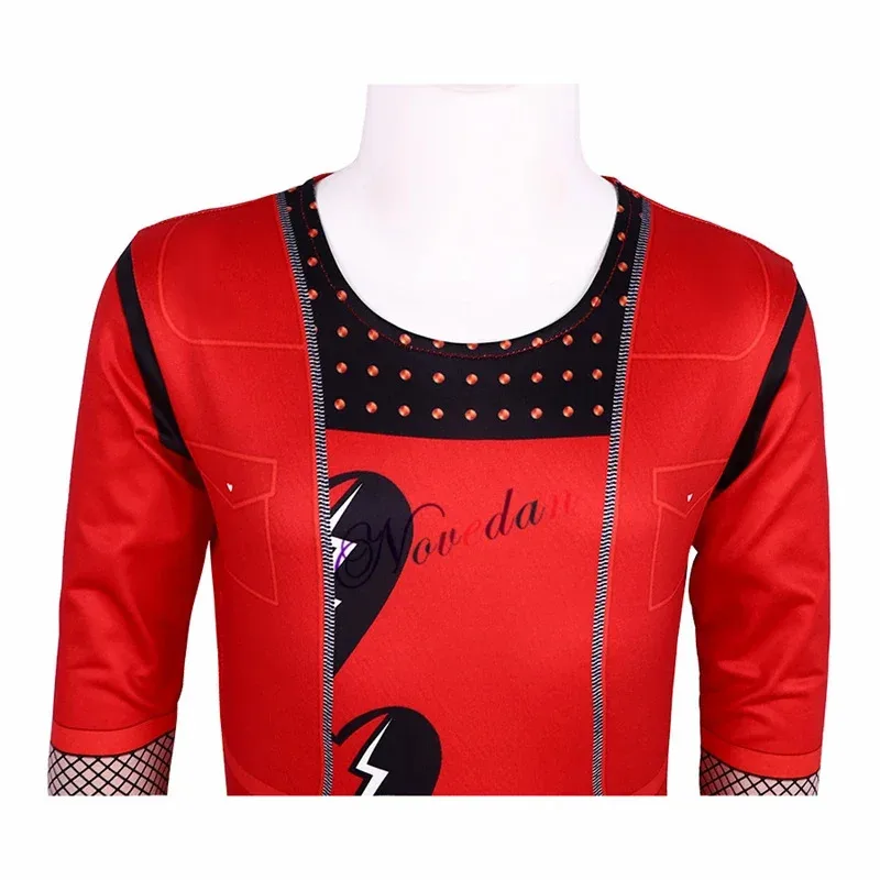 CyDescendants 4 زي أحمر للفتيات والأطفال فيلم صعود الأحمر كلوي تأثيري فستان الأميرة عيد الميلاد حفلة عيد ميلاد فستان البدلة واي فاي