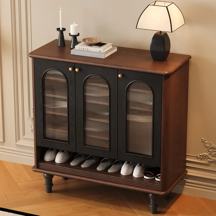 

Водонепроницаемая тумба для обуви в гостиную на заказ, китайский дизайн, из массива дерева, деревянный шкаф для хранения обуви для прихожей